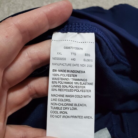 NIKE NWT Swim Essential Board Shorts Bikini Liner Stretch Beach Blue Women's XXL - Picture 10 of 14